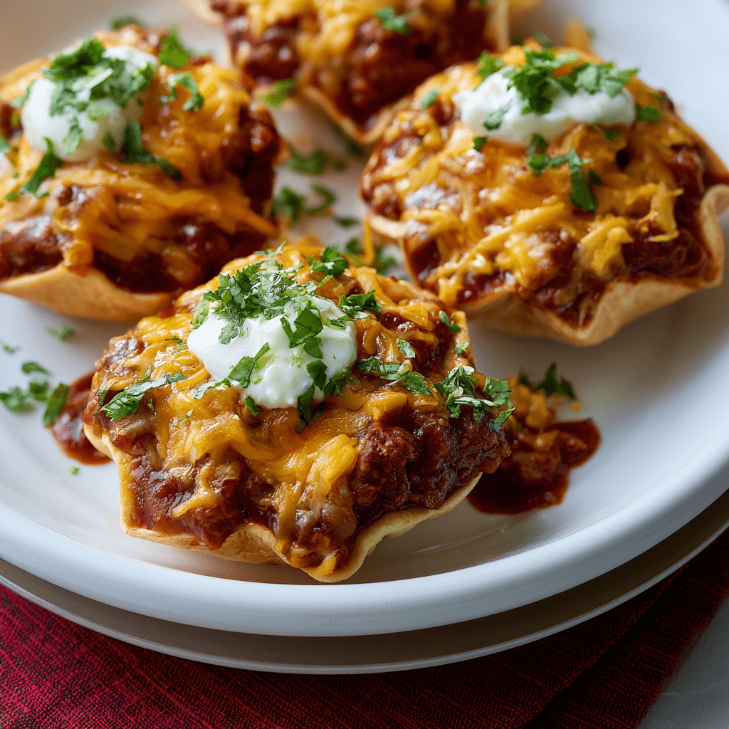 Ugnsbakade 3-ingredienser chili skopor med nötkött