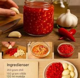 Diabetikervänlig chili-vitlökssås