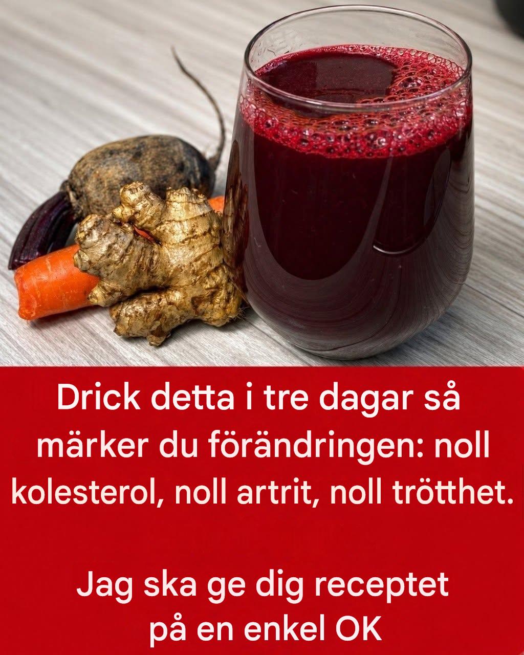 Naturlig dryck med rödbetor, ingefära och citron: Ett stöd för vardagligt välbefinnande