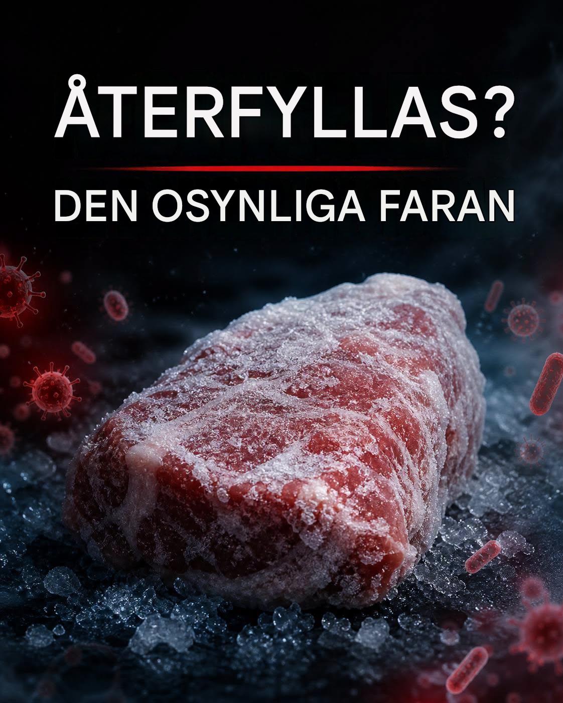 Varför ska man ALDRIG frysa in mat igen?