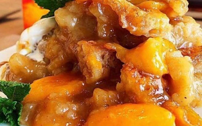 Recept på persika-skomakare från Crown Royal