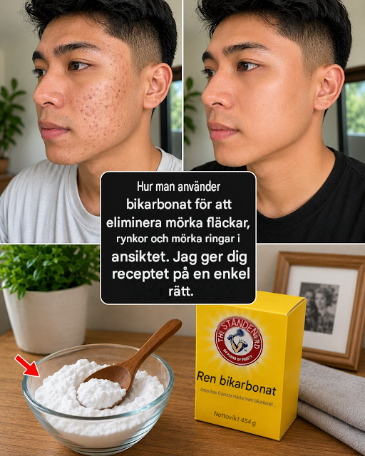 Hur man använder bikarbonat för att ta bort mörka fläckar, rynkor och mörka ringar i ansiktet.