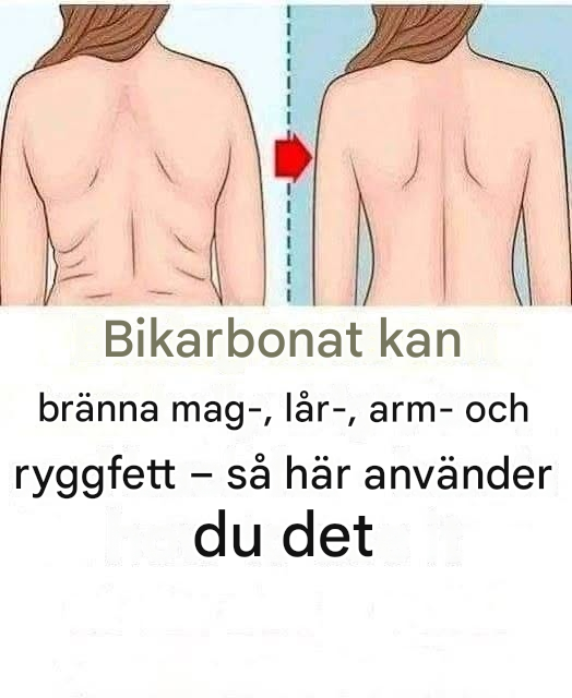 3 recept med bikarbonat för att bränna magfett