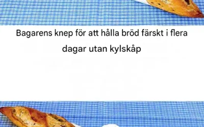 Bröd som håller sig färskt i flera dagar utan kylning: bagarnas välbevarade hemligheter