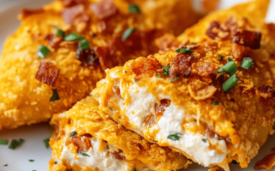Fylld Doritos kyckling med färskost och bacon