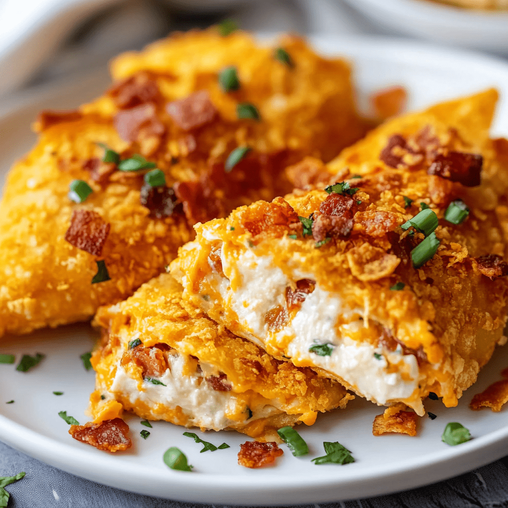 Fylld Doritos kyckling med färskost och bacon