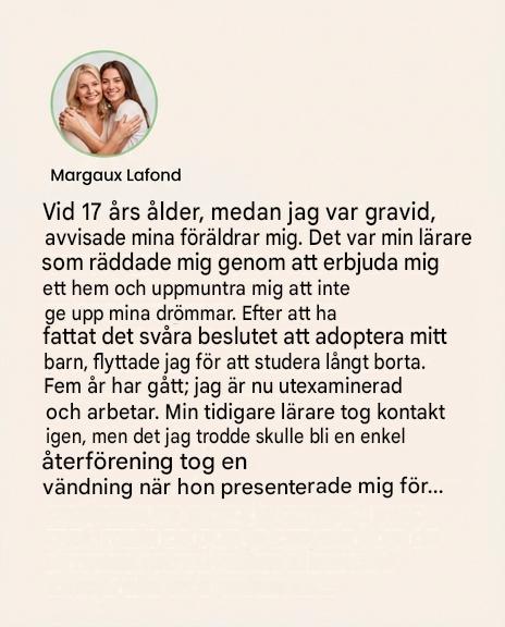 En hjälpande hand utsträckt vid 17, en hemlighet bevarad i fem år: hur en lärare skrev om mitt öde