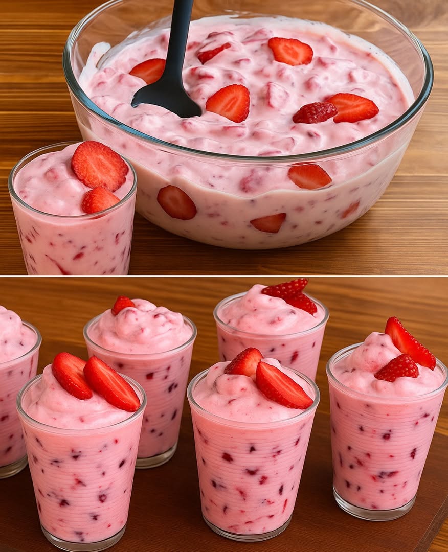 En enkel jordgubbsdessert att tillaga