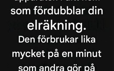 Hushållsapparaten som förbrukar mer energi än du tror