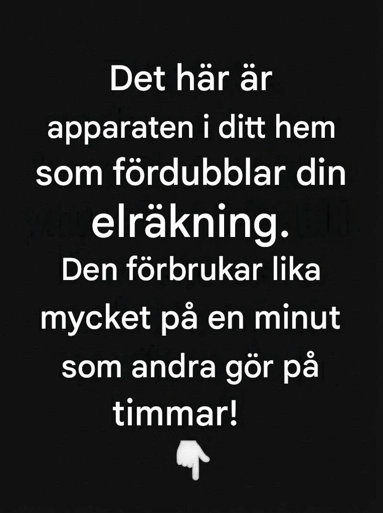 Hushållsapparaten som förbrukar mer energi än du tror