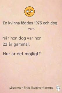 Gåta: Den här kvinnan föddes 1975