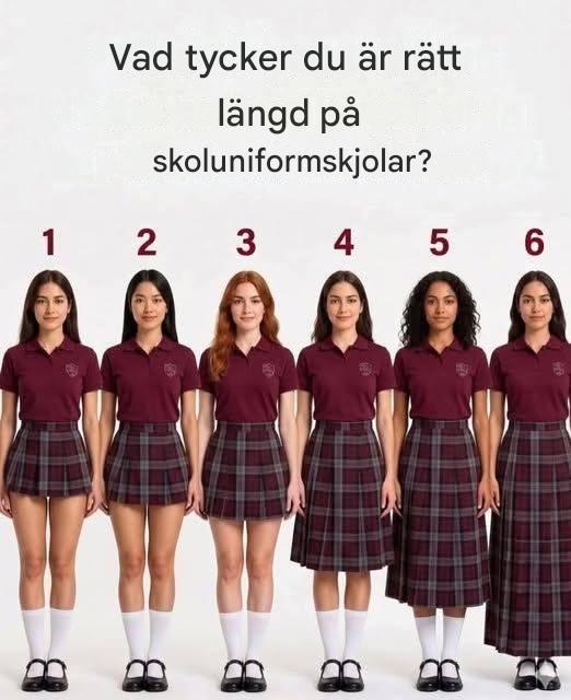 Vad tycker du är rätt längd på skolkjolar?