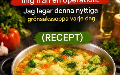 Denna grönsakssoppa räddade mig från operation! Jag gör denna nyttiga grönsakssoppa varje dag.