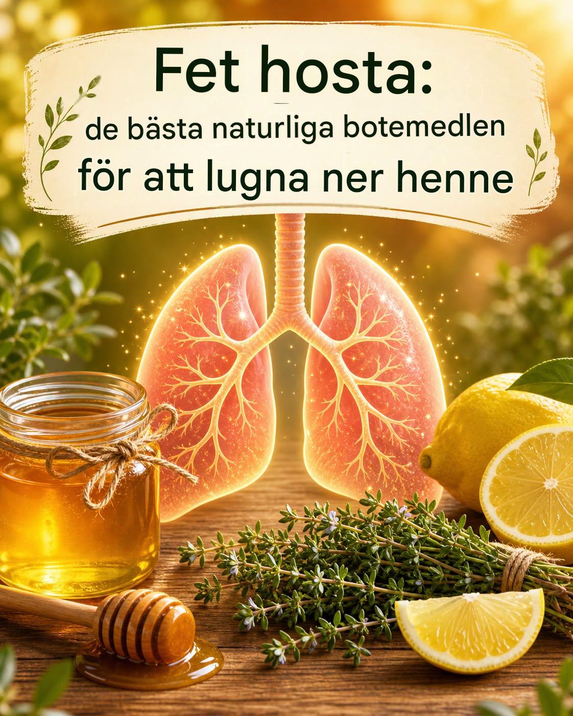 De bästa naturliga botemedlen för slemhosta