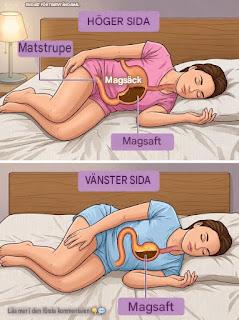 VARNING om du sover på höger sida… Se mer