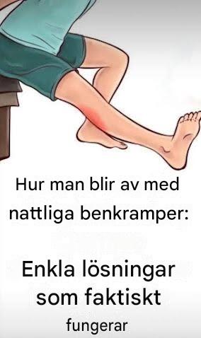 Hur man blir av med nattliga benkramper: Enkla lösningar som faktiskt fungerar