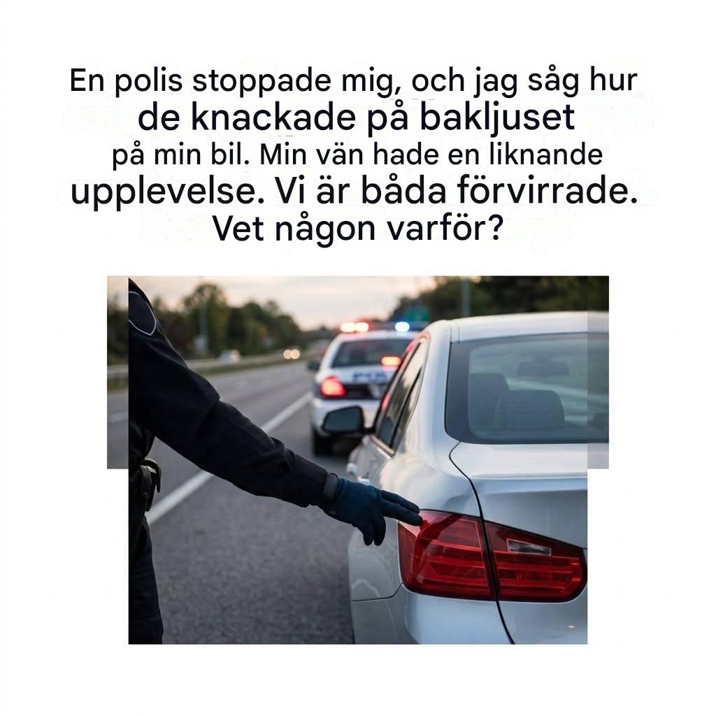 Varför poliser knackar på din bils bakljus när de stoppar dig i trafiken: Den överraskande säkerhetsskälet bakom denna vanliga praxis
