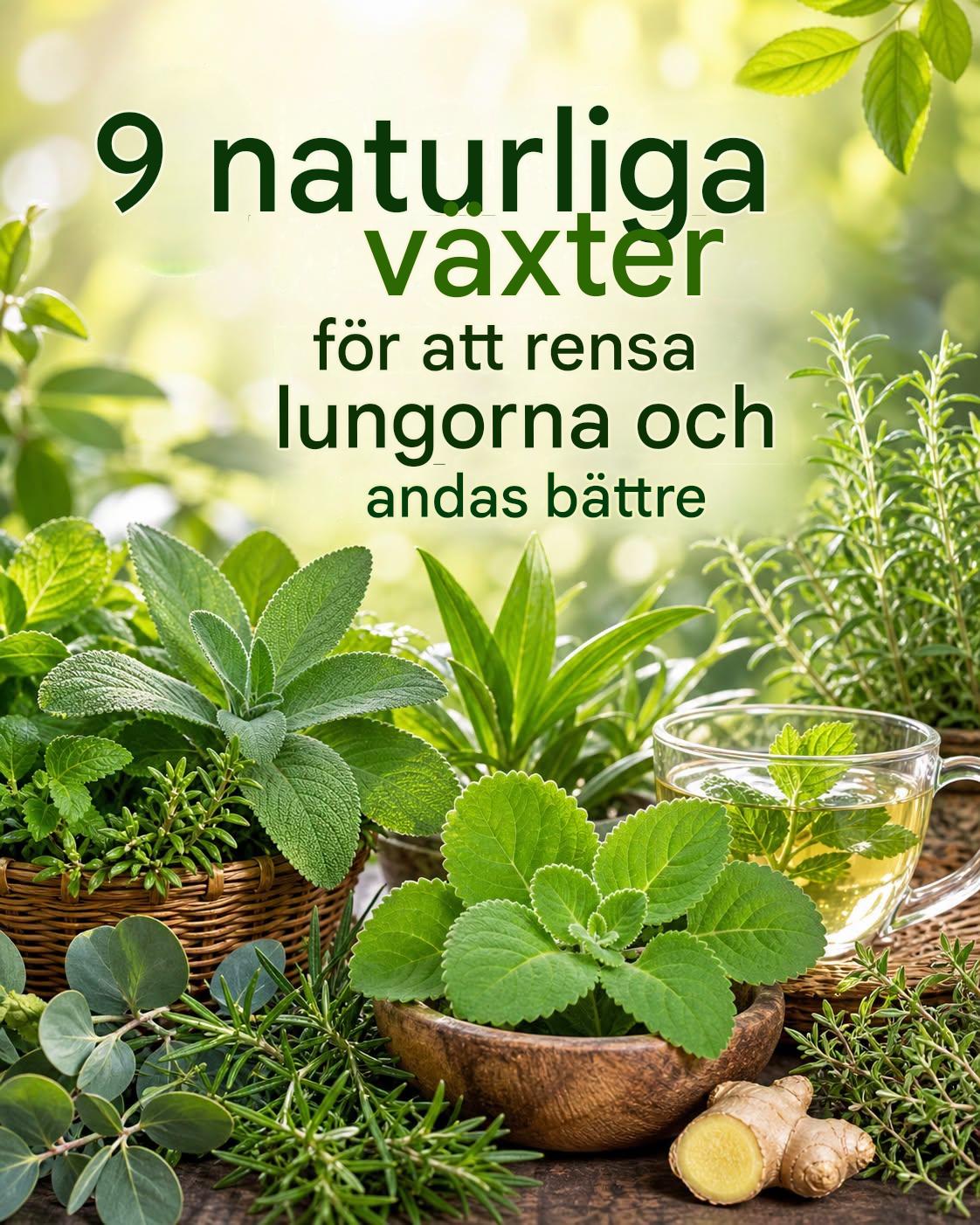9 växter som renar dina lungor och hjälper dig att andas