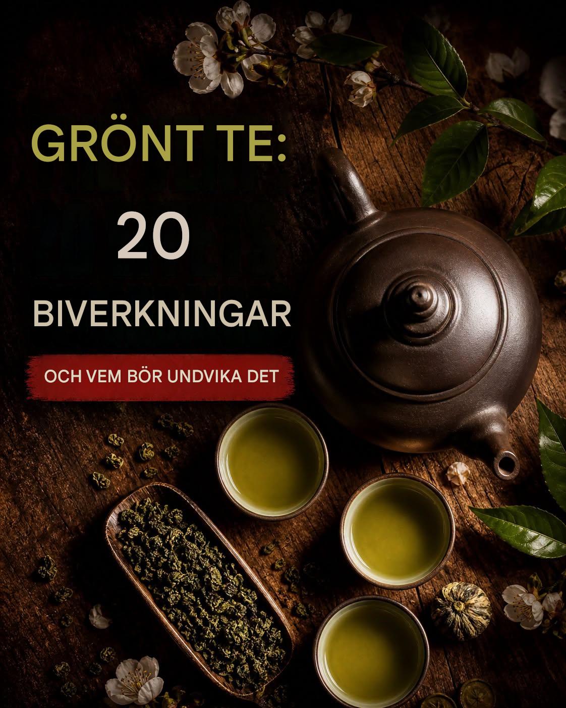 De 20 biverkningarna av grönt te och vem bör undvika det