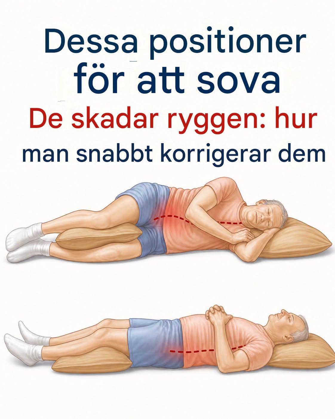 De bästa och sämsta sovställningarna och hur du förbättrar din hållning när du sover
