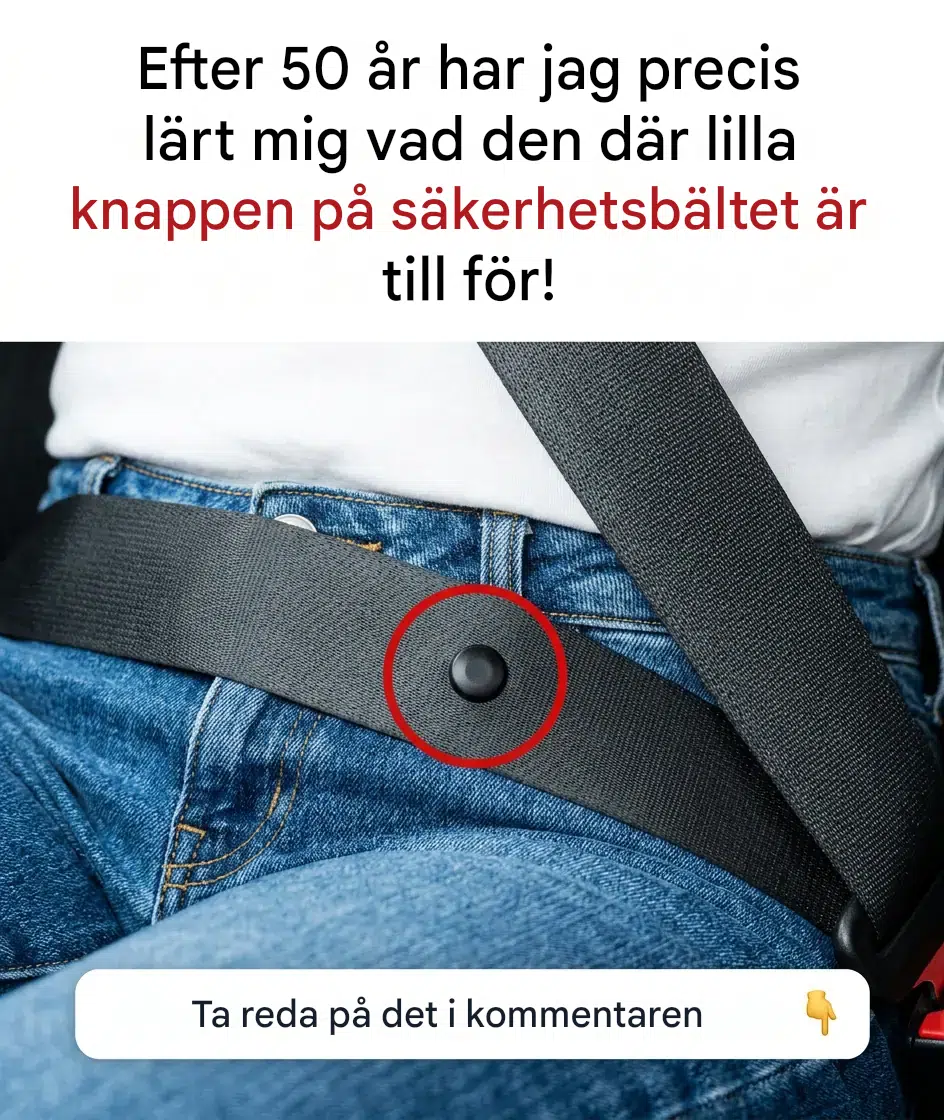 Den här diskreta knappen på säkerhetsbältet döljer en betydligt mer användbar funktion än du kanske tror.