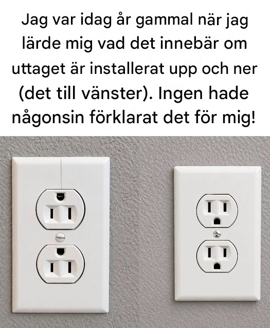 Ingen hade någonsin förklarat det för mig! Den överraskande anledningen till att vissa uttag är installerade upp och ner (och varför det faktiskt är briljant)