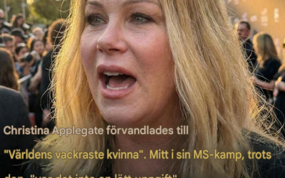 Christina Applegate drar uppmärksamhet till sig på nya foton när hon firar sin boksläppning