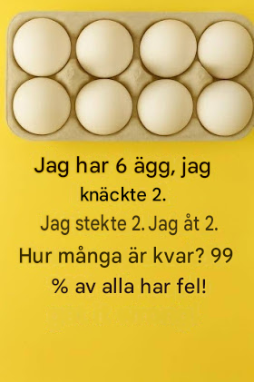 Gåtan med de 6 äggen — löst!