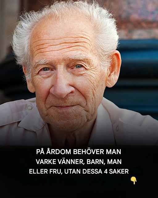 På ålderdomen behöver man inte vänner, barn, man eller hustru, utan dessa fyra saker