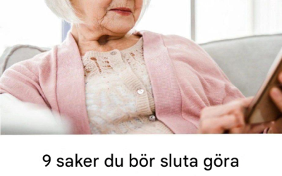 🌿 Livet börjar vid 60: 9 vanor att ge upp för att leva enklare