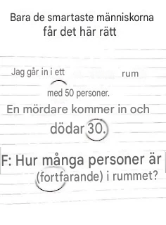 Bara de smartaste människorna förstår detta rätt! 🤔 Kolla in kommentarerna 👇