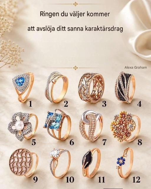Ringen du väljer kommer att avslöja en dold sida av din personlighet.
