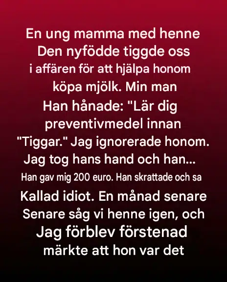 När en enkel vänlig handling har haft en bestående inverkan