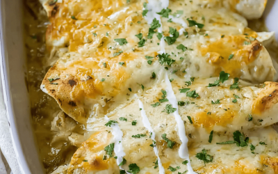 Kycklingenchiladas med grön chili