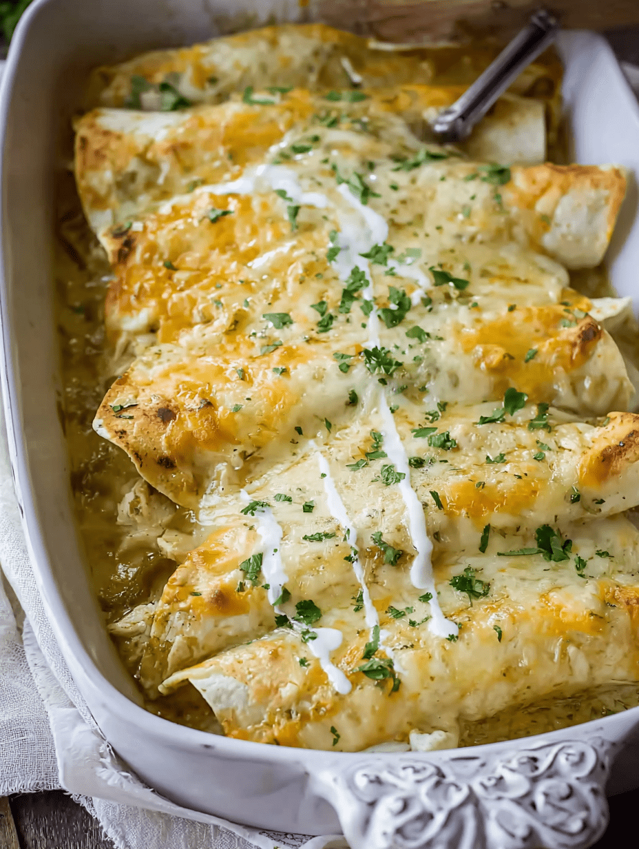 Kycklingenchiladas med grön chili