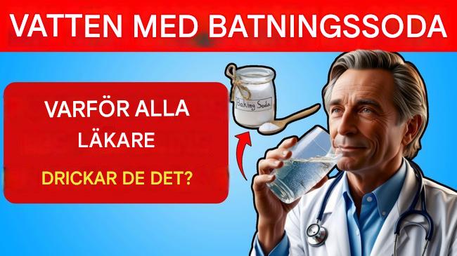 Bara ett glas vatten med bikarbonat gör det med din kropp.