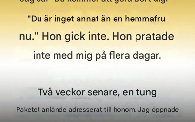 Jag underskattade min fru tills en låda på vår dörr lärde mig en viktig läxa.
