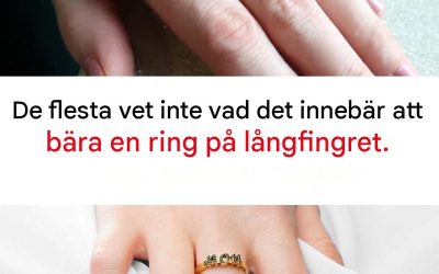 Varför bär vissa människor sin ring på långfingret?