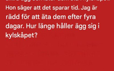 Tips för att hålla ägg färska