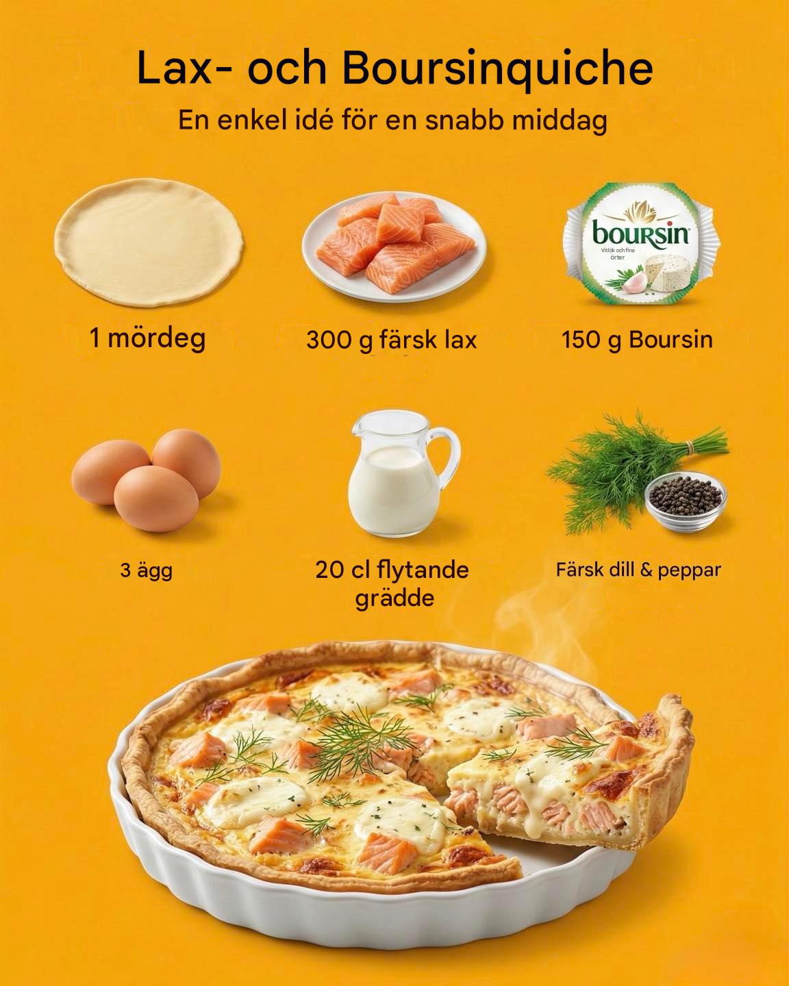 Lax- och Boursinquiche