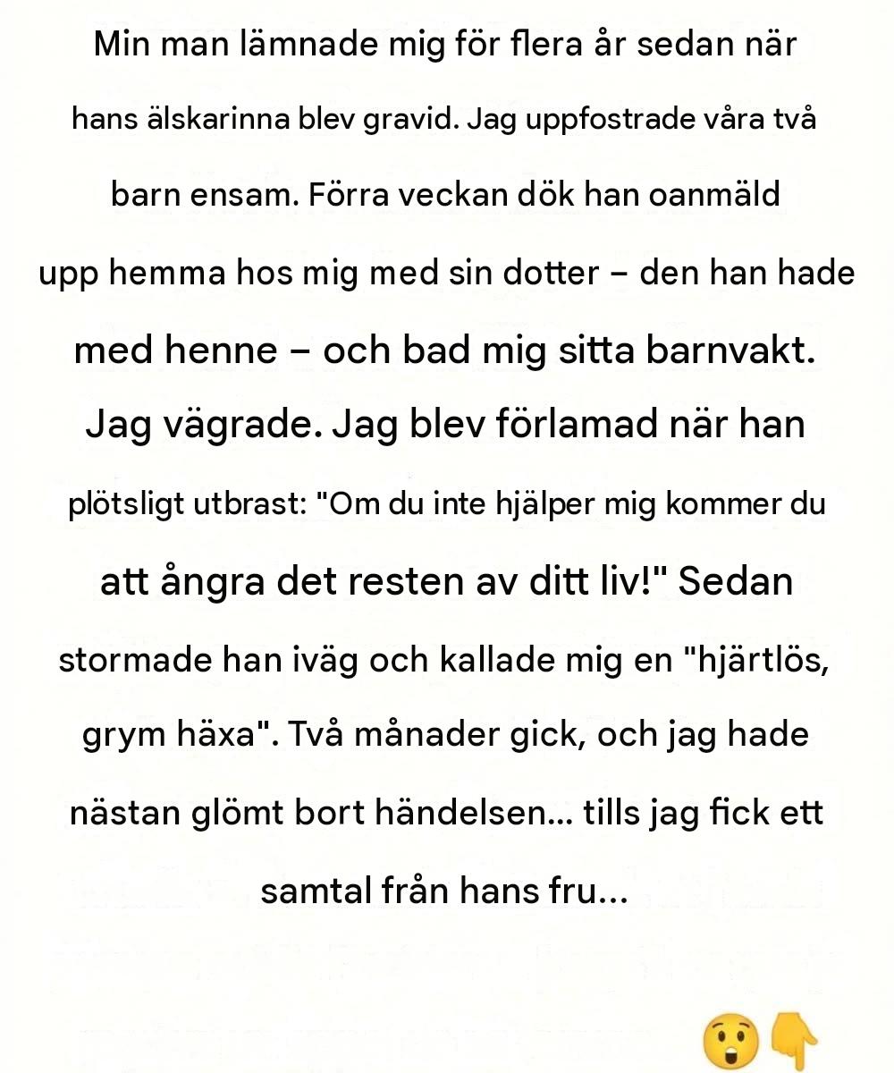 När det förflutna återvände valde jag att skydda min frid.