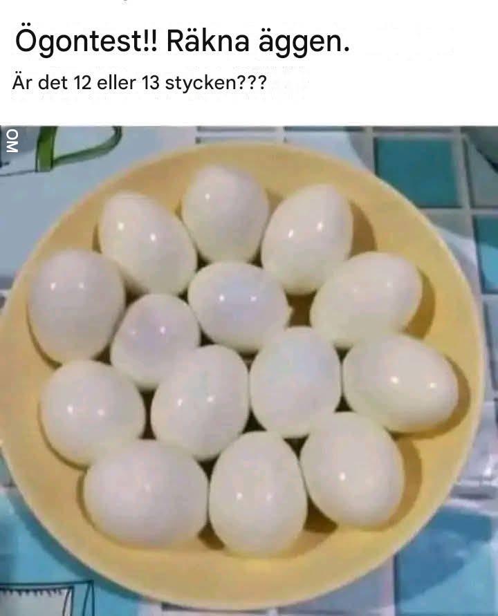 Den här bilden är ett klassiskt visuellt pussel utformat för att lura din hjärna genom att arrangera ägg för att uppnå önskad effekt.