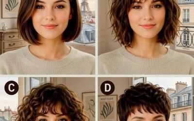 Vilken frisyr passar henne bäst? 💇‍♀️ A, B, C eller D?
