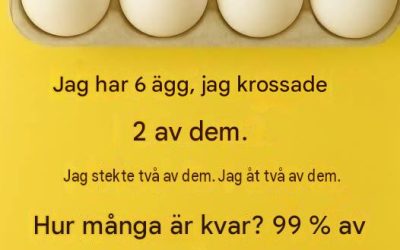 Gåtan om de 6 äggen — Svaret avslöjat