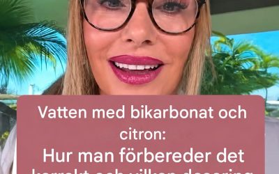 Vatten med bikarbonat och citron: hur man tillagar det korrekt och vilka proportioner man ska använda. Jag ger dig receptet på en enkel version.