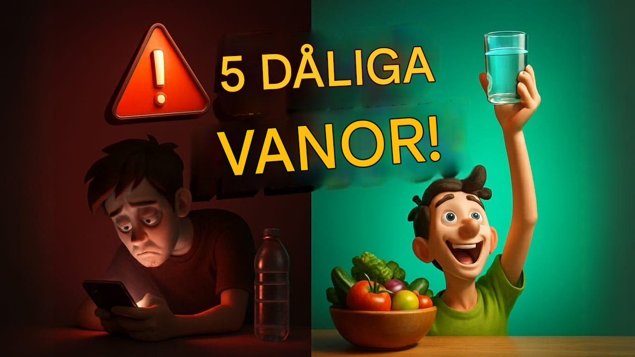 🚨 5 “HÄLSOSAMMA” VANOR SOM FAKTISKT KAN SKADA DIG