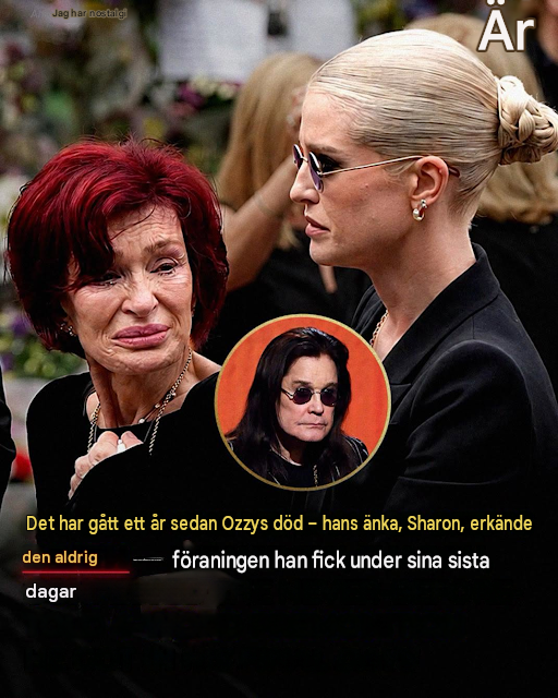 Sharon Osbourne blir känslosam när hon minns Ozzys sista dagar på hans första dödsdag