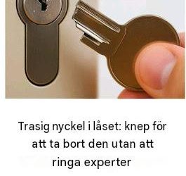Trasig nyckel i låset? Här är vad du ska göra (utan att skada dörren)