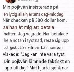 Testet för grym alla hjärtans dag-middag avslöjar varför en sjuårig romans misslyckades 1