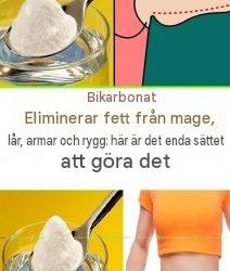 3 recept med bikarbonat för att bränna magfett